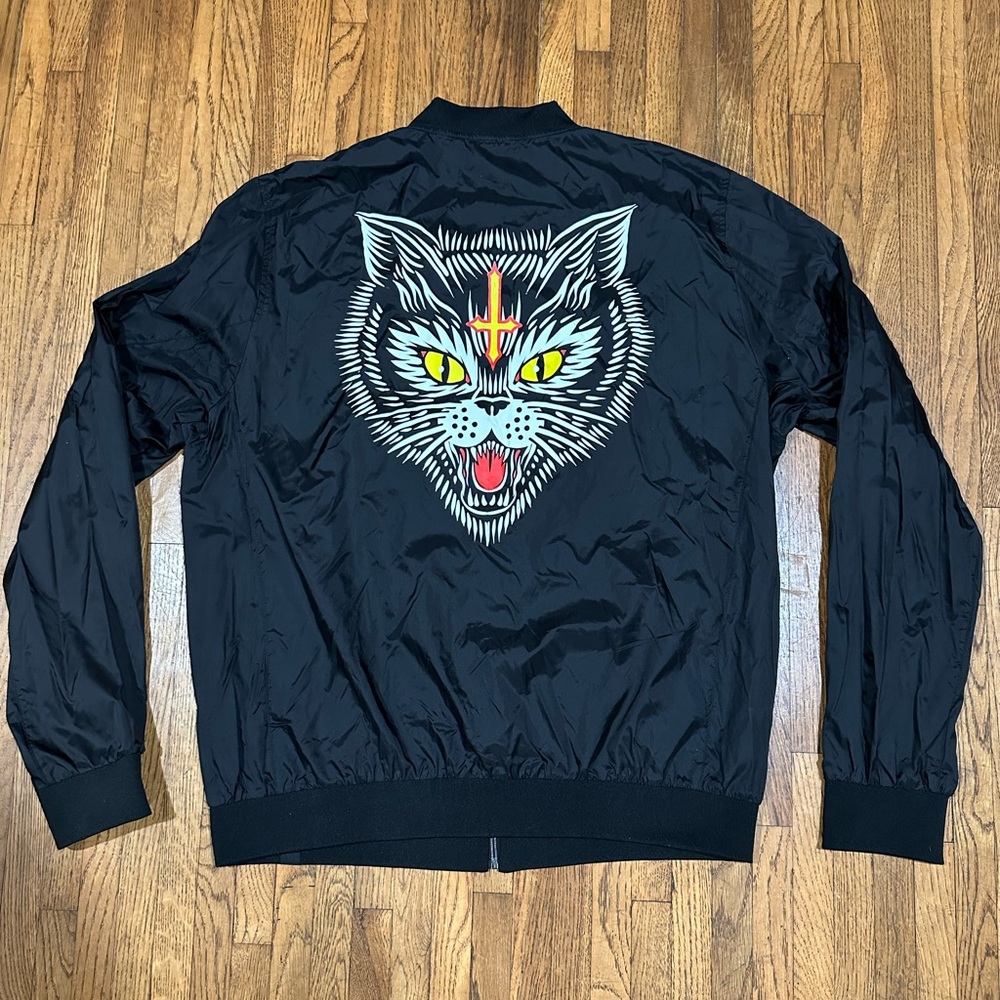 Unisex BlackCraft Hell Cat Windbreaker 2XL